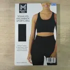 Member's Mark Women's Seamless Racerback Medium Support Sports Bra Large-B12