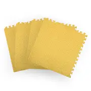 Bopeep EVA Foam Kids Play Mat Floor Kid Crawling Interlocking Home Yellow 60x60