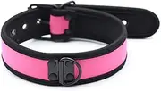 HOT DREAM Neoprene Puppy Custom Choker Collar for Men Women, Pink, Large