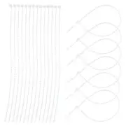 2000 Pcs Snap Lock Pin Tag Fastener Adjustable Security Beaded Loop Tie Plast...
