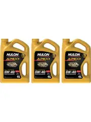 3 x Nulon Apex+ 5W-40 Performance Engine Oil 6L Full Synthetic APX5W40-6