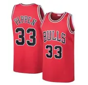 Scottie Pippen #33 Bulls Red On Court Replica Jersey Men's