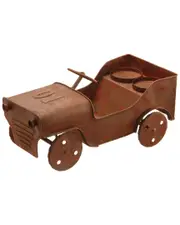 National Tree Company 14In Metal Car Lawn Ornament And Candleholder
