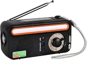 Upgrade Radio Emergency LED Flashlight Power Bank with Multifunctional Features Four Power Supply Modes, Black
