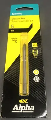 Alpha Glass & Tile Spearpoint Drill Bit 5mm