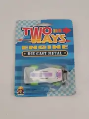 VINTAGE TWO WAYS ENGINE DIE CAST METAL PULLBACK RACE CAR DUNE BUGGY #10 NIP