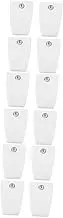 DOITOOL 3sets Sneeze Guard Support Clamp Abs Plastic Divider Clips for Office Panel Clips for Privacy Organization Easy Installation Clean Aesthetic 4pcs*3