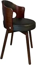 Ergonomic Leather Swivel Dining Chairs for Dining Room Lounge Office Dressing Table Dark Gray