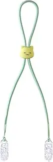 Napkin Clip - 11.22 Inches Bib Clips - Silicone Bibs Holder Clip - Baby Feeding Accessory for Self-Feeding Training | Pink/Yellow/Green Protects Clothing During Meals, Ideal for Home and Travel Use |