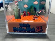 Super Mario Bros 3 Nintendo NES 3D Cube Handmade Diorama Shadowbox