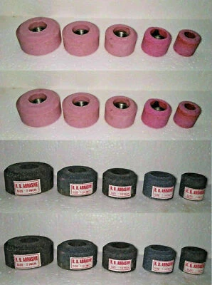 25 PCS VALVE SEAT GRINDING STONES FOR STONE HOLDER 11/16" THREAD x 16 TPI MIX GR