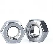 DIN934 Hexagon Nuts 304 Stainless Steel Nut M1 M2 M2.5 M3 M3.5 M4 M5 M6 M8 M10 M12 M14 M16 M18 20 M22 M24 Bolt Screw - (Size: M8 (10pcs), Color: 304 Stainless Steel)