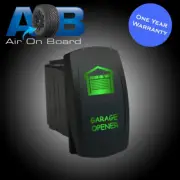 Rocker switch 6B86GM 12V GARAGE OPENER momentary laser LED green