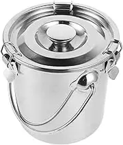 Cabilock Stainless Steel Airtight Canister Airtight Storage Container Secure Buckle Seal for Outdoor Home Use