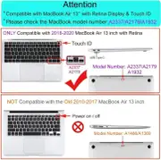 Vikus Plastic Hard Case for MacBook Air 13 inch Crystal Clear Case 2020 2019 2018 A2337 M1 A2179 A1932