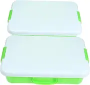 Anneome Storage Toys Box Lid Large Capacity Portable Outdoor Indoor Toy Boxes for Boys and Girls Classroom