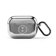 AirPods Pro 2 Mirror Case Hao Ming Logo AirPods Case - White