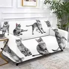 Cat Gap Version Stretch Sofa Cover Lounge Couch Slipcover Recliner Protector