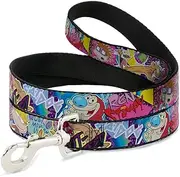 Buckle-Down "Nick 90's Rewind 7-Character/4-Logo Collage" Pet Leash, 6'-1"