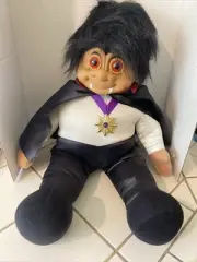 RARE VINTAGE Russ Jumbo Troll Doll Huge 27" Halloween Count Dracula FANG