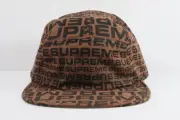 SUPREME SS18 REPEATER CAMP CAP BROWN HAT BOX LOGO LV JORDAN SPYDER DUNK