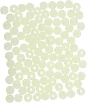 HANABASS Fishing Glow Beads 200pcs Round Luminous Blocking Beads Night Fishing Charms Fly Tying Materials