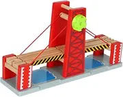 Logical Thinking Development Toy Wooden Drawbridge for Train Tracks for Christmas or Holiday Present