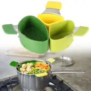 3Pcs/Set Saucepan Divider Steamer Basket Triple Divider Nest Cooking Strainers