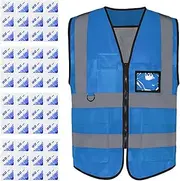 [YRTUOP] Safety Vest For Men - Reflective Security Vest with Ice Bag Heat Protection | Construction Vest With Pockets and Reflective Strips for Men Women Work