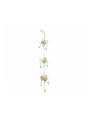 [Willow & Silk] Handcrafted Roosters Whimsical Door Chime in Rust