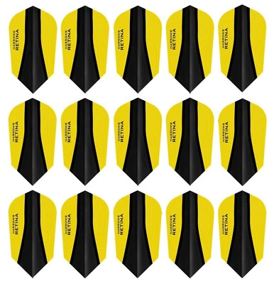 5 New Sets Harrows Retina X Slim Dart Flights – Ships w/ Tracking - Yellow