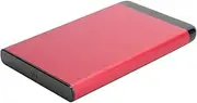 Yctze Portable 2.5in SSD/HDD Aluminum Alloy Enclosure Mobile Hard Disk, USB3.0 External Drive 8TB, Ideal for Data Backup, Storage and Transfer (Red) (Not a hard disk)