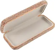 [VALICLUD] Rhinestone Eyeglass Organizer Case Portable Sunglasses Holder for Car Interior Durable Storage for Glasses Stylish Protection From Scratches for Travel