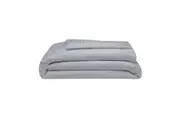 Belledorm 540 Thread Count Satin Stripe Duvet Cover Set (Platinum) - UTBM194