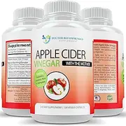 Apple Cider Vinegar Capsules - 100% Organic Apple Cider Vinegar Pills 1500 mg - Natural Digestion, Immune Booster Support & Cleansing Supplement with Probiotics - Made in The USA
