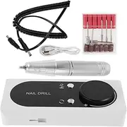 Nail Polisher Nail Drill Home Nail Equipment Electric Nail Machine Professional Nail Supplies Gel Polish Remover Nail Tools Professional Nail Files Portable Nail File Metal White