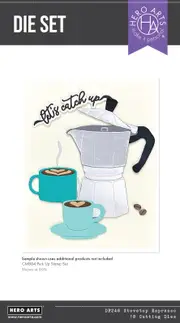 Hero Arts Stovetop Espresso Die Set From the What's Brewing? Collection