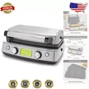Elite 2-Square Belgian & Classic Waffle Iron with Adjustable Shade Control