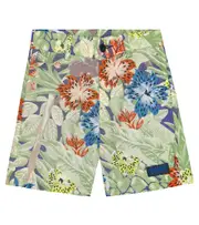 [Kenzo Kids] Kenzo Kids Floral cotton shorts Y 14 multicoloured