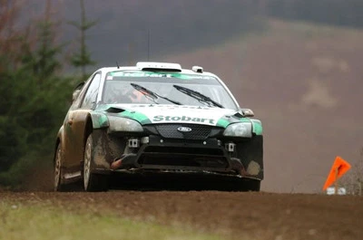 Jari Matti Latvala (FIN) on Stage 4 WRC 2006 Motor Racing Rally Car Old Photo