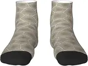 [JBYJBX] Petoskey Stone Print Adult Socks Womens Mens Workout Thermal Cozy All-Season Gift Holiday Articles Use, 1 Black, One Size