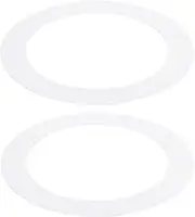 uxcell 7.76" ID 9.45" OD Goof Rings for Recessed Light, 2 Pack Matte White Goof Metal Trim Ring Lighting Fixture for Ceiling Wall Recessed Can Downlights