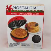 MyMini mini Christmas SANTA WAFFLE MAKER Nostalgia Products appliance