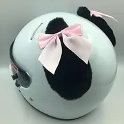 Pack of 2 Motorcycle Helmet Decoration, Rabbit Ears, Cute Plush Helmet, Decoration Sticker, Personality Plush Motorcycle Helmet, Ears Sticker, Ski Helmet, Motorcycle Helmet, Bicycle Helmet, Helmet