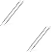 FOMIYES 4 Pcs Nail Peeling Manicure Tools Cuticle Peeler Scraper Cuticle Sticks Cuticle Cleaning Pusher Cuticle Care Cuticle Tools for Nails Nail Polish Peeler Scraper Kit Stainless Steel