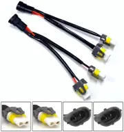 Conversion Wire H9 to 9005 9006 Two Harness Headlight High Beam Bulb Socket Plug (for: Volvo)