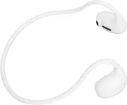 Open Ear Headphones, Lightweight Waterproof Bluetooth V5.3 EDR Air Conduction Sports Headset for IOS & Android, 8 Hours Playback Time Wireless Earphones for Workouts (White)