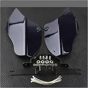 WYJDZSW Motorcycle Air Deflector ABS Reflective Saddle Shields Air Heat Deflector Compatible with Harley Softail Fatboy FLSTF Deluxe FLSTN Slim FLS