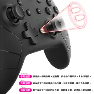 【御玩家】 NS Switch 良值 NFC版 語音喚醒無線連發可調節 震動 手把 PRO 副廠手把 L385 黑