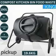 KASA Kitchen Compost Bin 190Litre Food Waste Recycling Garden Tumbling Composter
